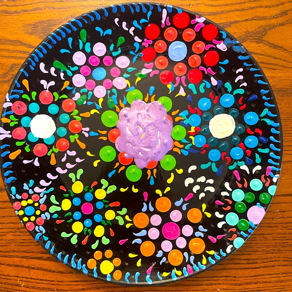 Hand-painted Large Decorative Design